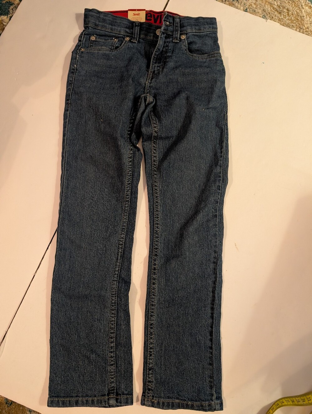 Levi's Indigo Straight Leg 511 Slim Youth Denim Jeans Sz 8